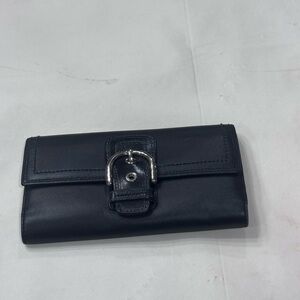 COACH | Vintage | SOHO Black Leather Buckle Wallet - Women